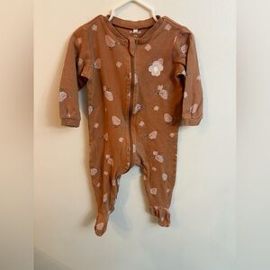 Pekkle bird floral pyjamas 9 months